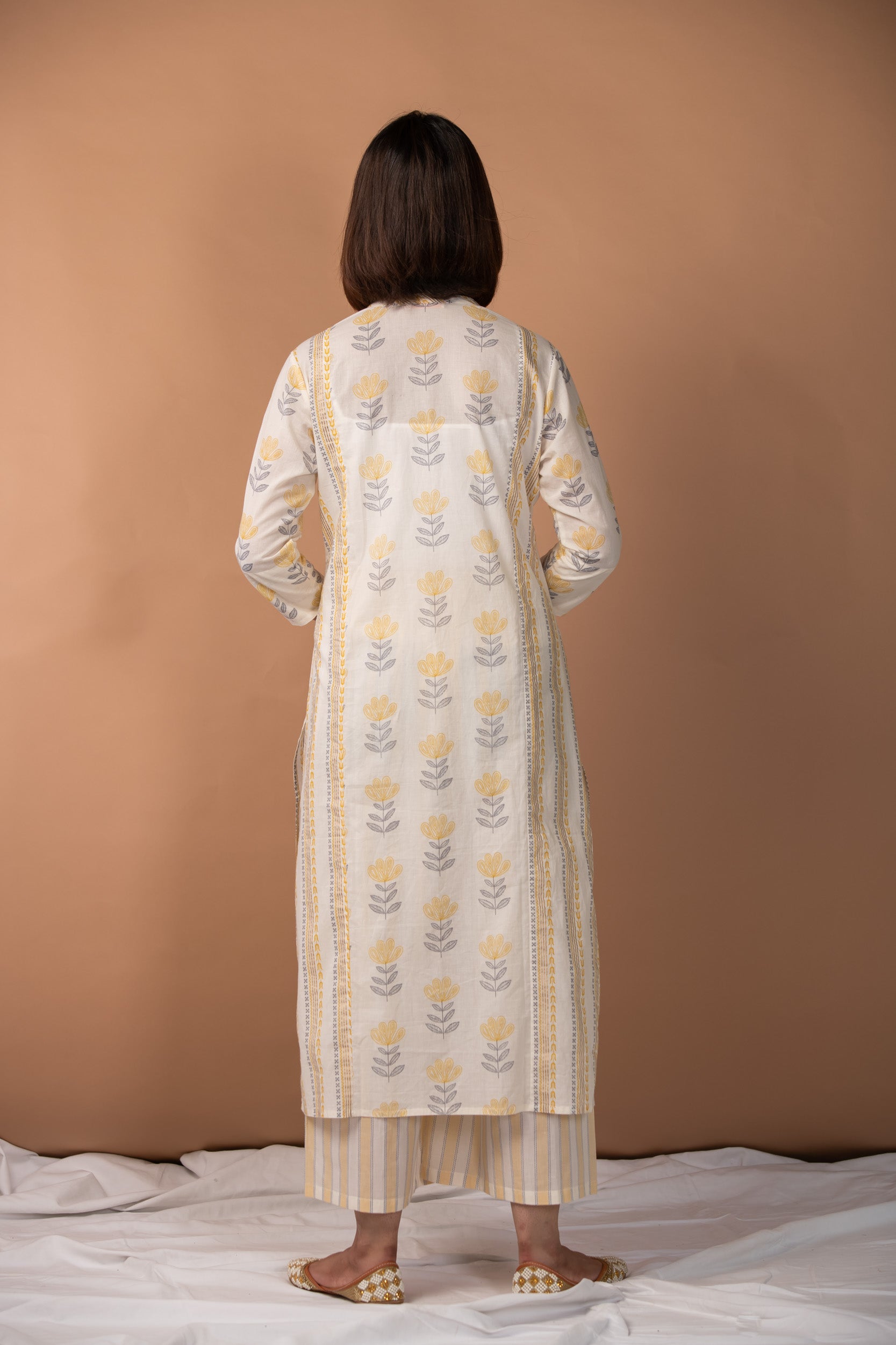 Ochre Straight Kurta S/2